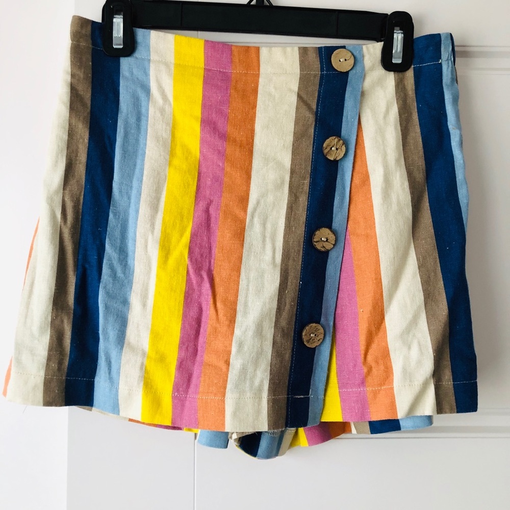 Stripped Skort